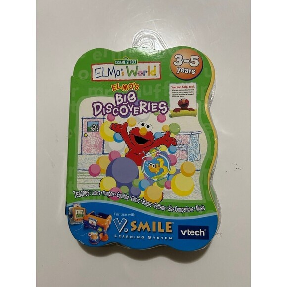 VTech V.Smile Smartridge: Elmo's World Big Discoveries - Picture 1 of 4